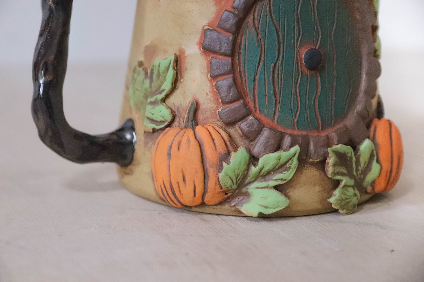 Halloween Hobbit House Stoneware Mug