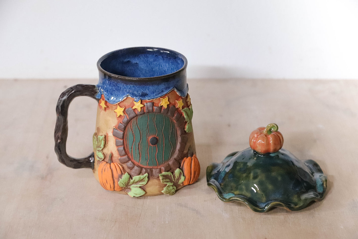 Halloween Hobbit House Stoneware Mug