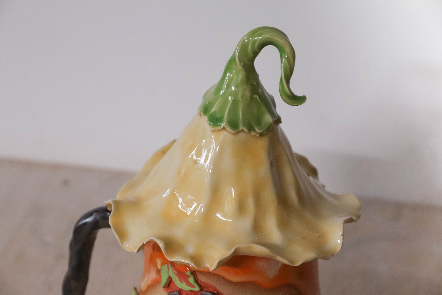 Pumpkin Flower Hobbit House Stoneware Mug