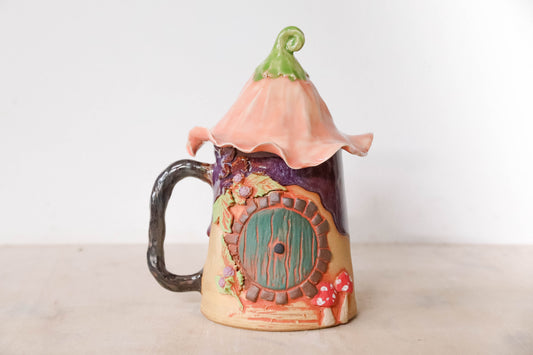 Autumn Hobbit House Stoneware Mug