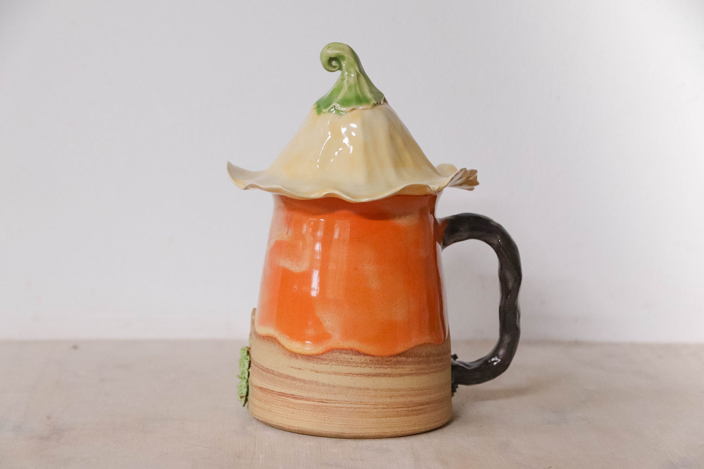 Pumpkin Garden Hobbit House Stoneware Mug