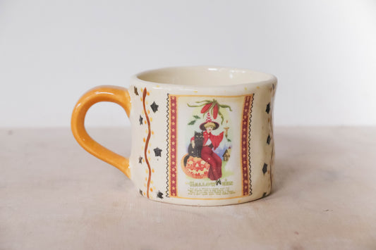 Vintage Halloween Witch Mug Large