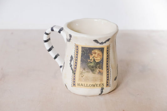 Vintage Halloween Witch Tulip Mug