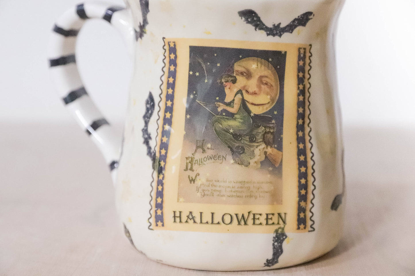 Vintage Halloween Witch Tulip Mug