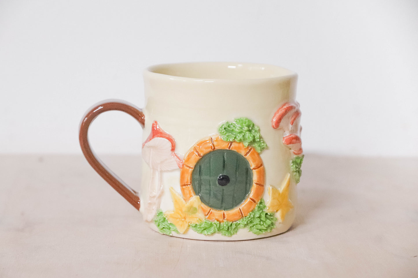 Mushroom Hobbit Round Mug