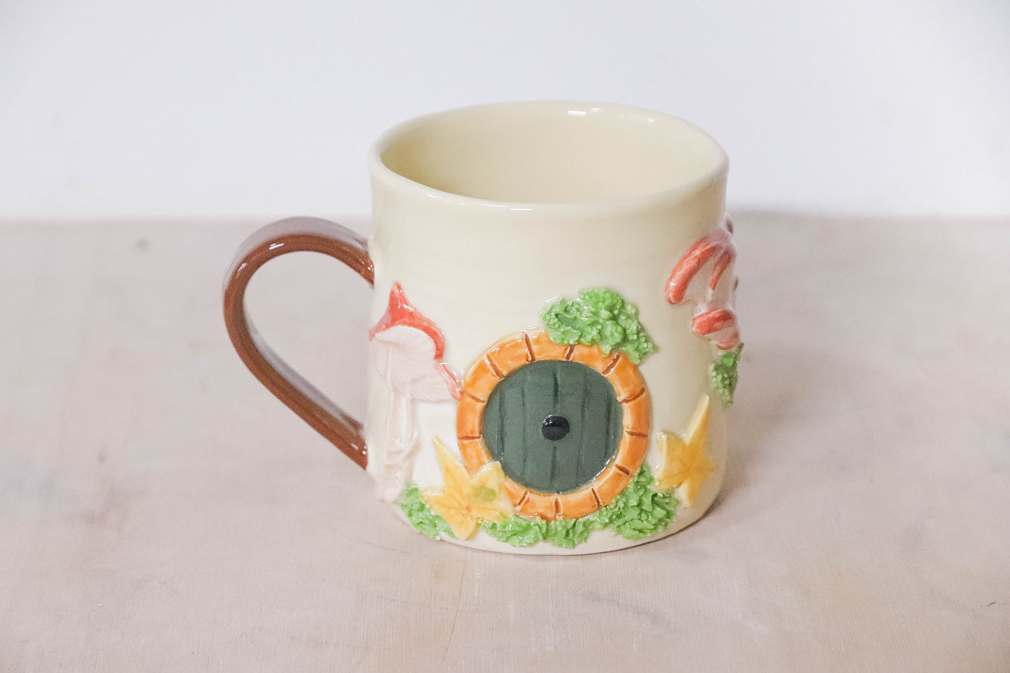 Mushroom Hobbit Round Mug
