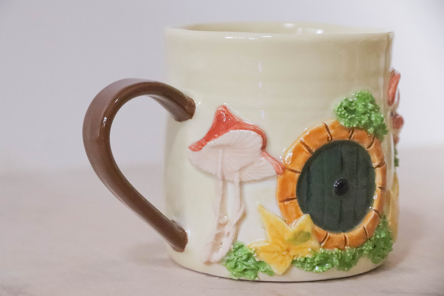 Mushroom Hobbit Round Mug