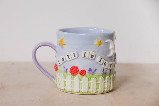 Fall in Love Round Mug