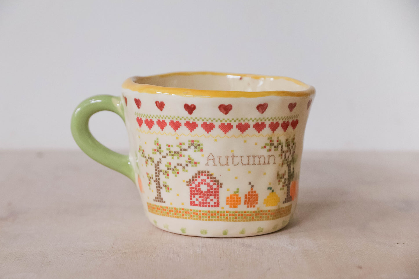 Autumn Cross Stitch Mug