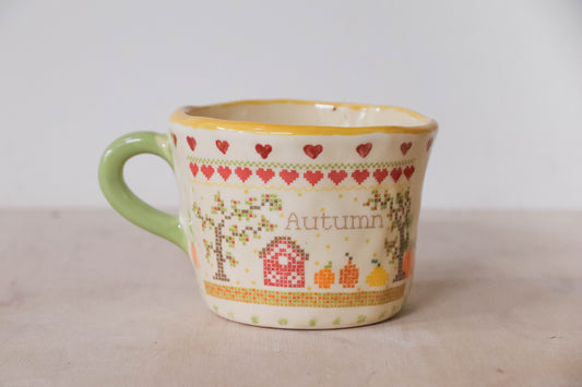 Autumn Cross Stitch Mug