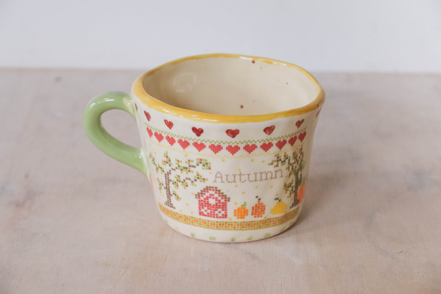 Autumn Cross Stitch Mug
