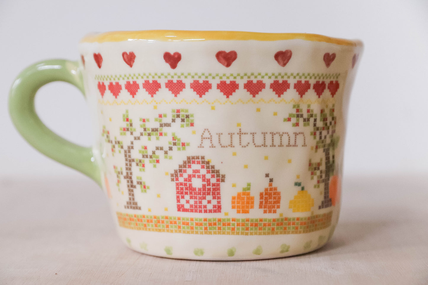 Autumn Cross Stitch Mug