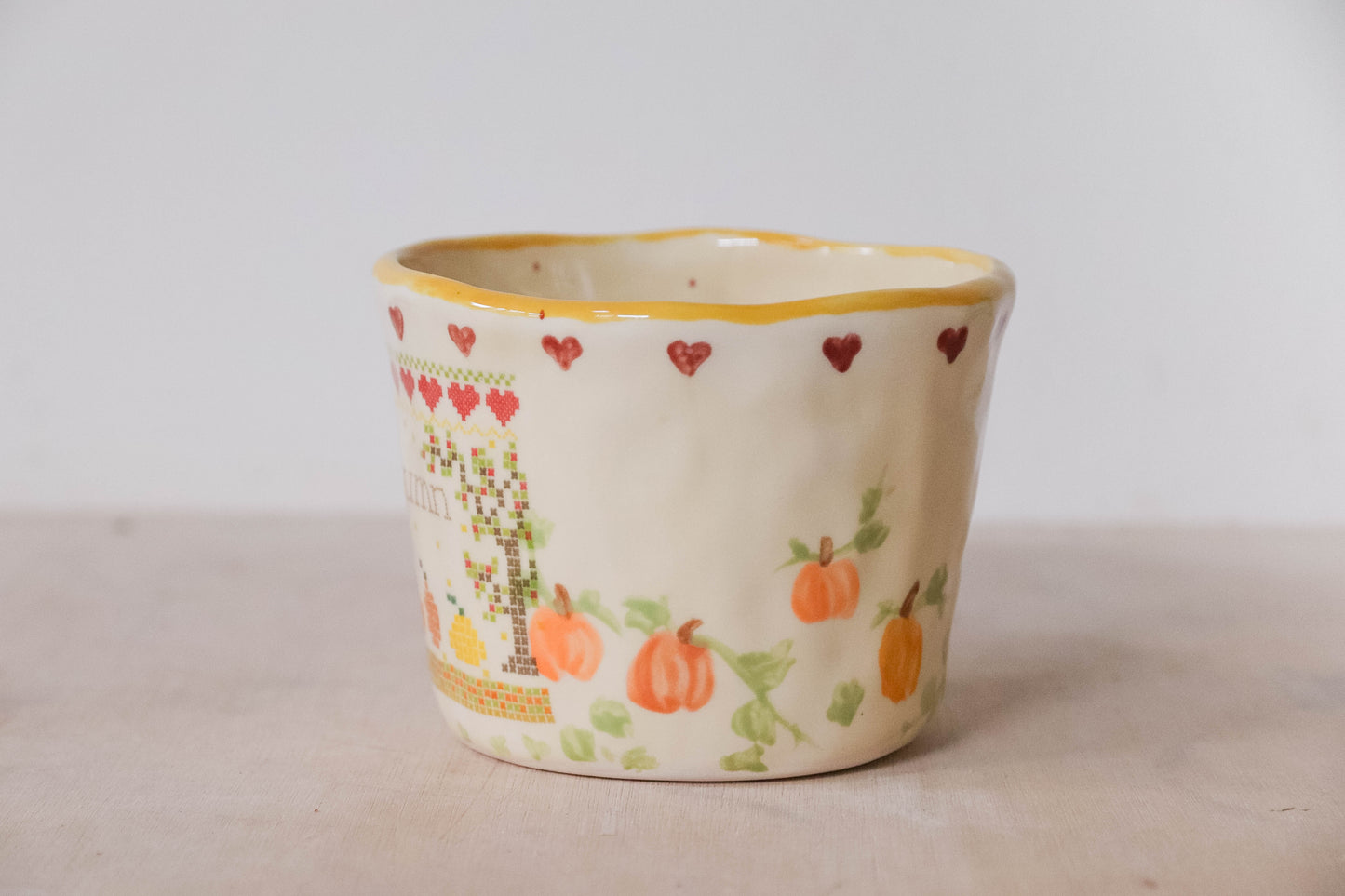 Autumn Cross Stitch Mug