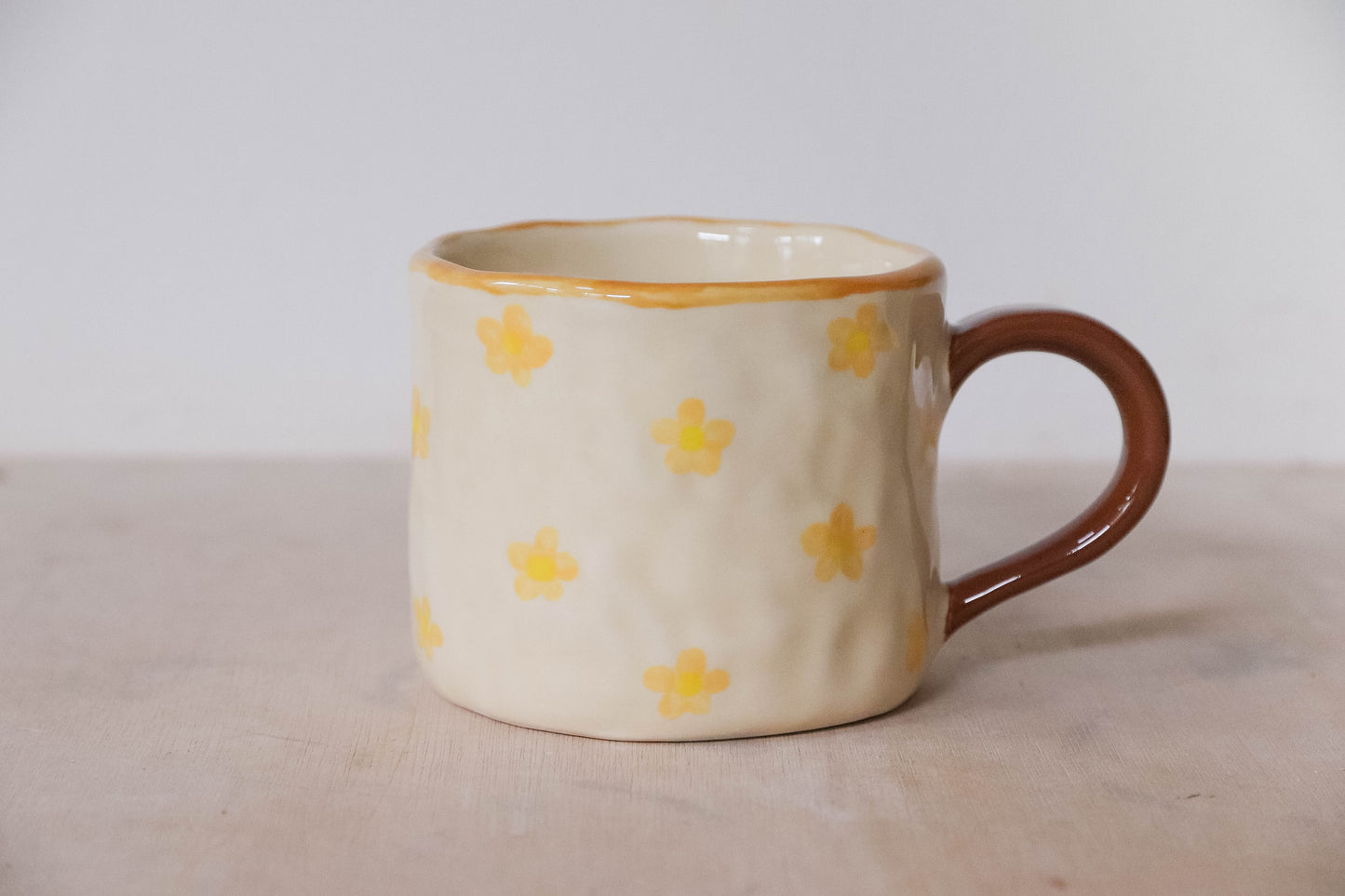 Hobbit Cross Stitch Floral Mug Medium