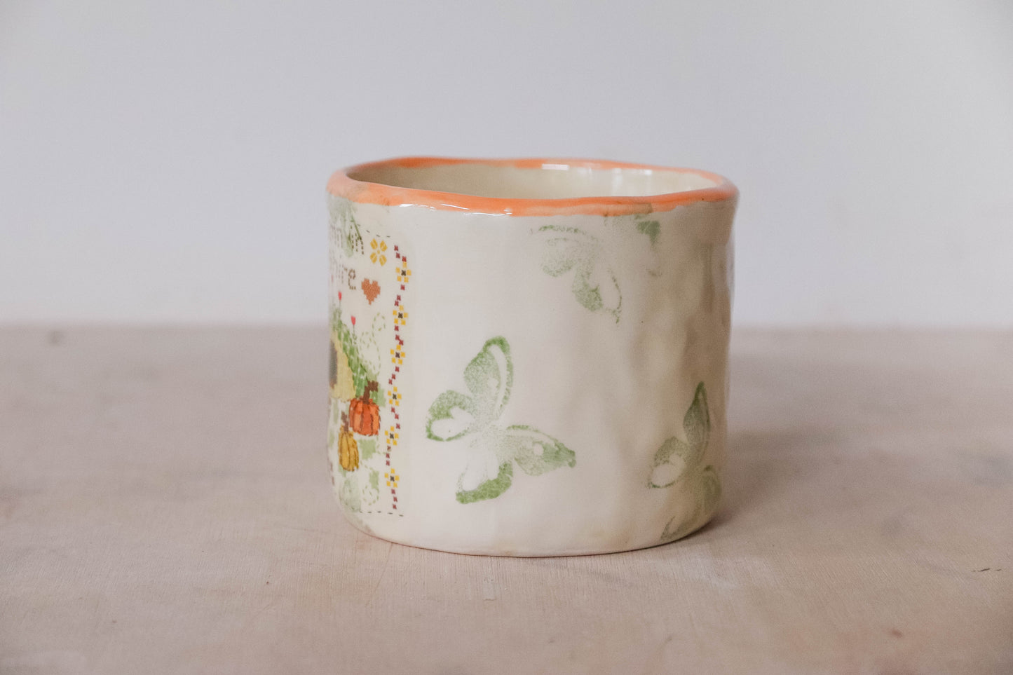 Hobbit Cross Stitch Butterfly Mug Medium