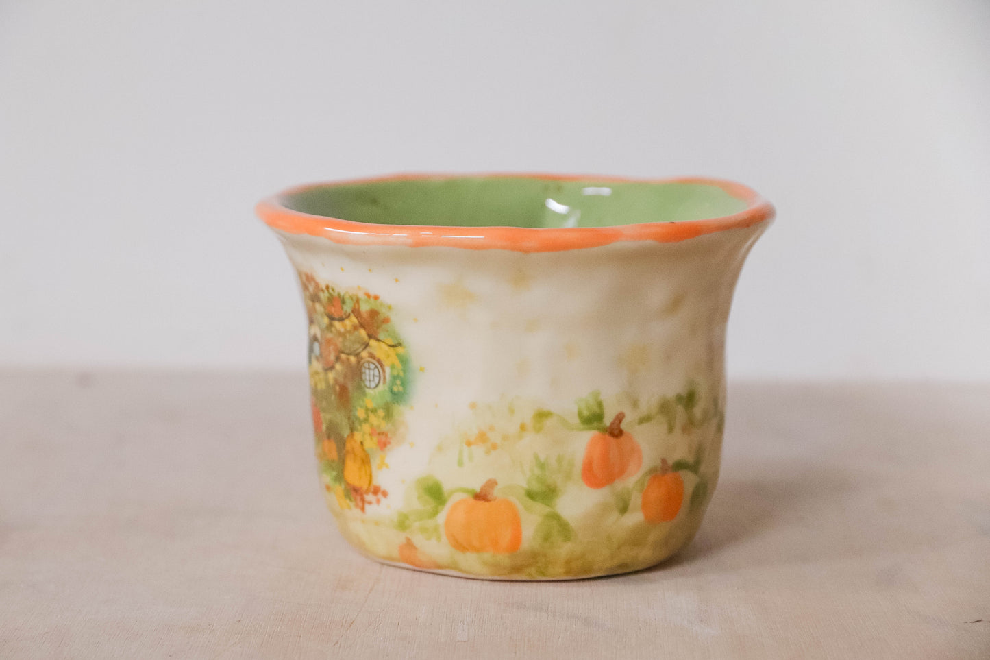 Green Orange Autumn Hobbit Mug
