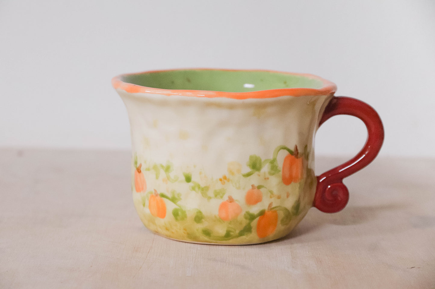 Green Orange Autumn Hobbit Mug