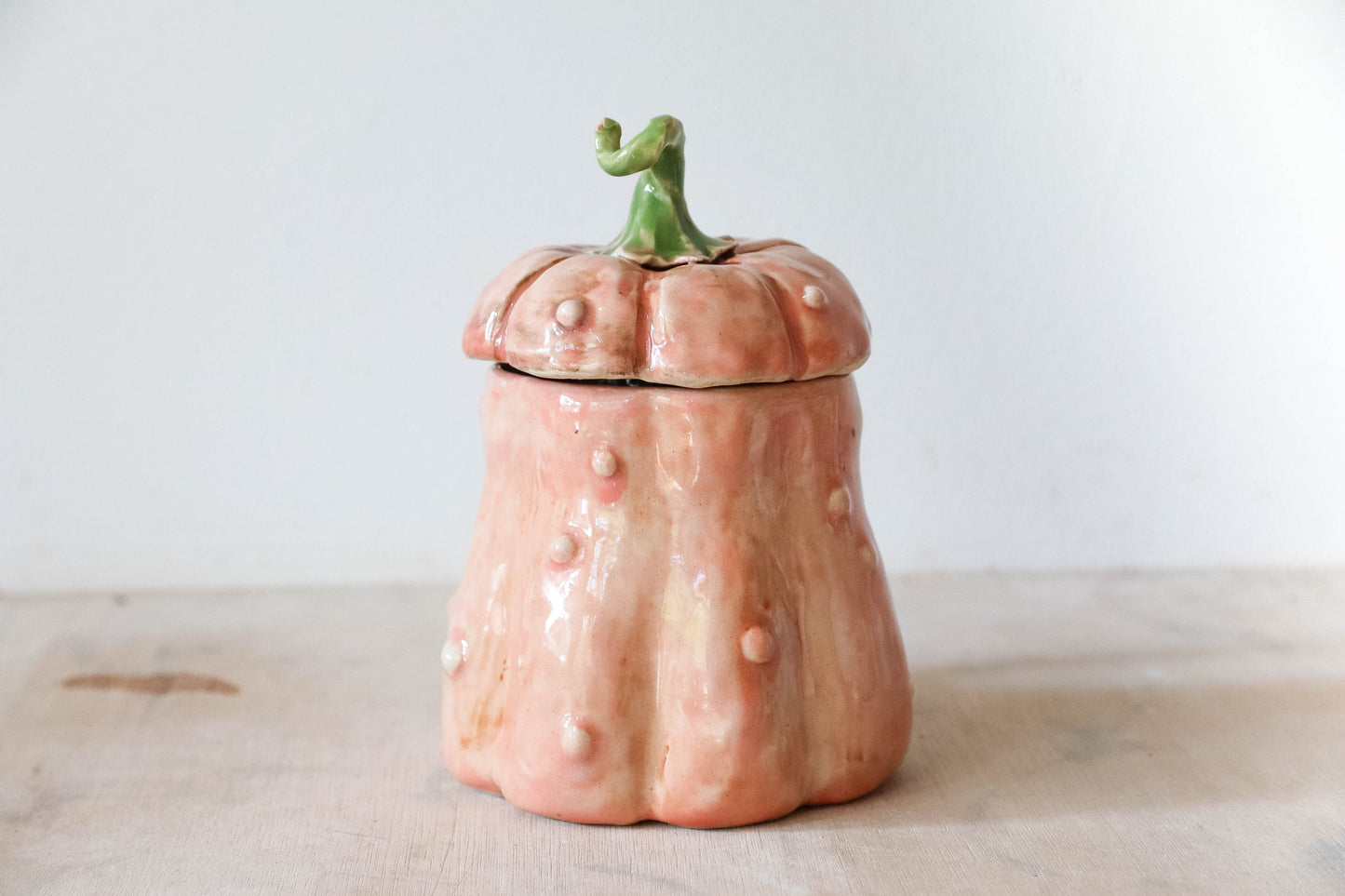 Peekaboo Bat Pumpkin Stoneware Mug