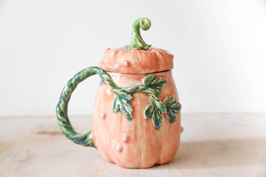 Peekaboo Mouse Pumpkin Stoneware Mug