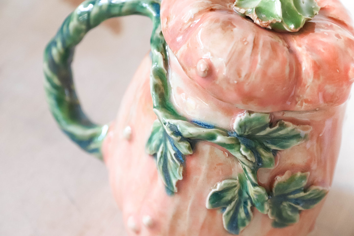 Peekaboo Mouse Pumpkin Stoneware Mug