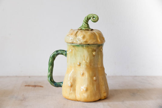 Peekaboo Bat Gourd Stoneware Mug
