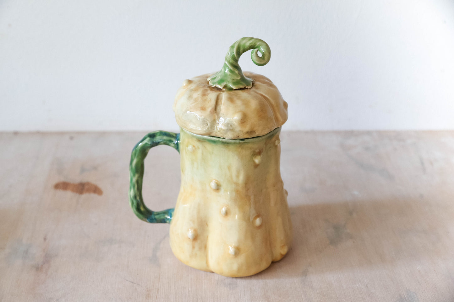 Peekaboo Bat Gourd Stoneware Mug