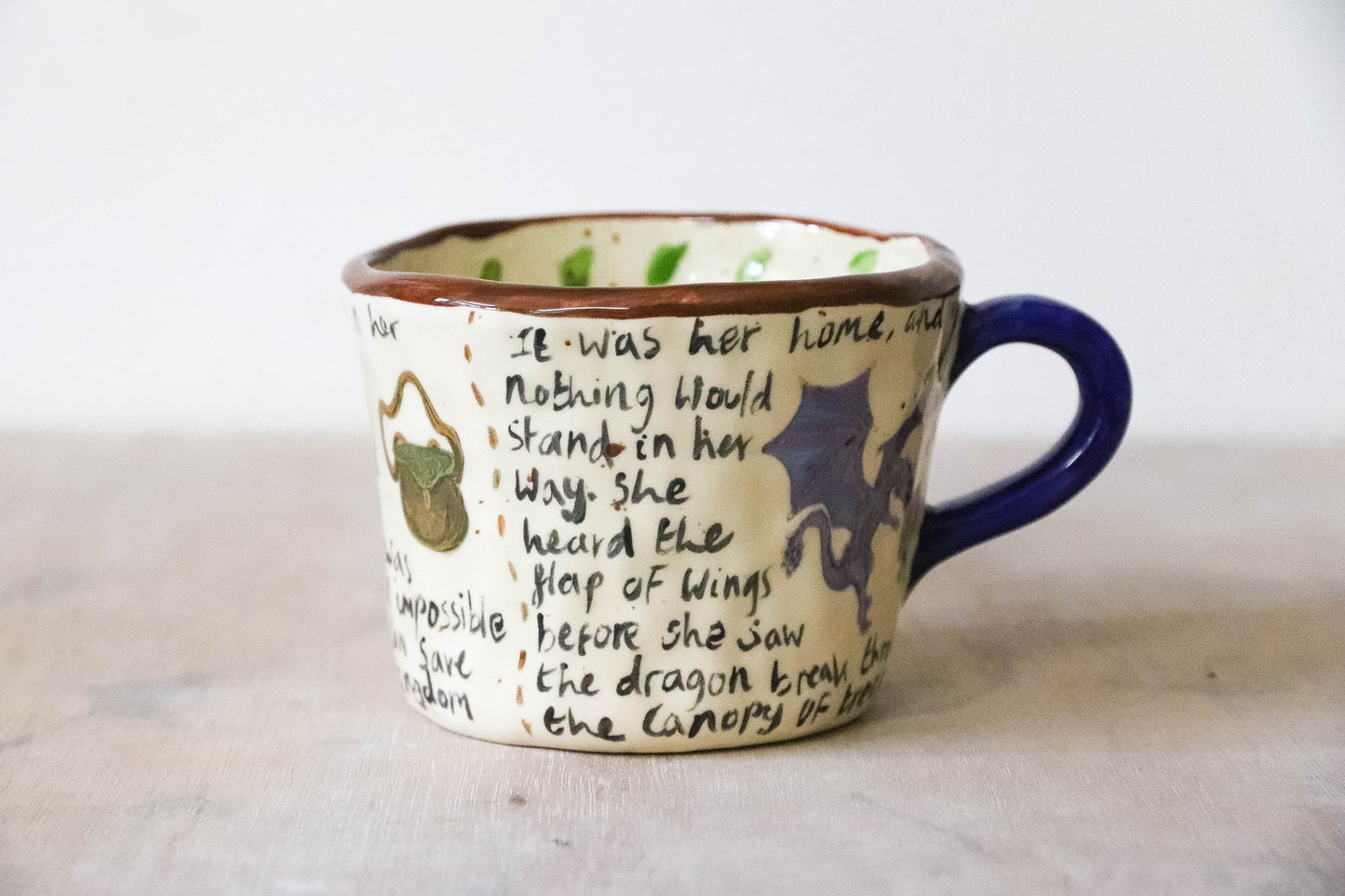Peekaboo Dragon Slayer Story Mug