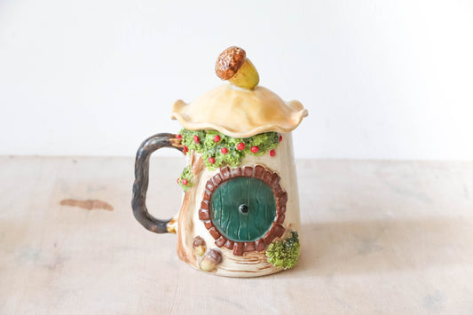 Apple Tree Hobbit House Stoneware Mug