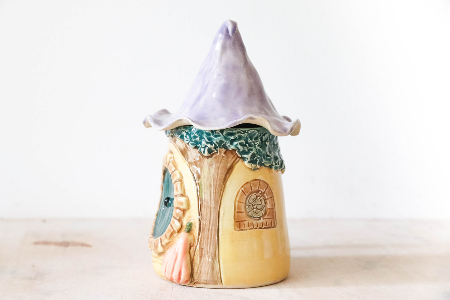 Pumpkin Wizard Hat Hobbit House Stoneware Mug