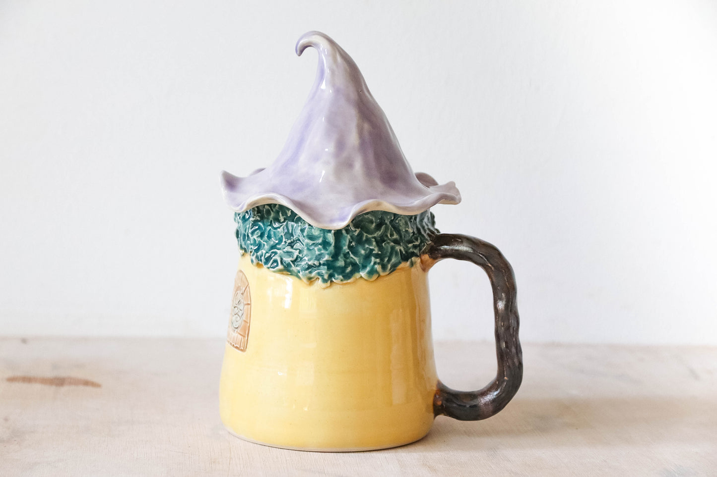 Pumpkin Wizard Hat Hobbit House Stoneware Mug