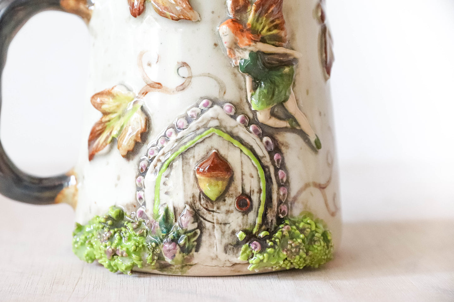 Autumn Fairy House Stoneware Mug