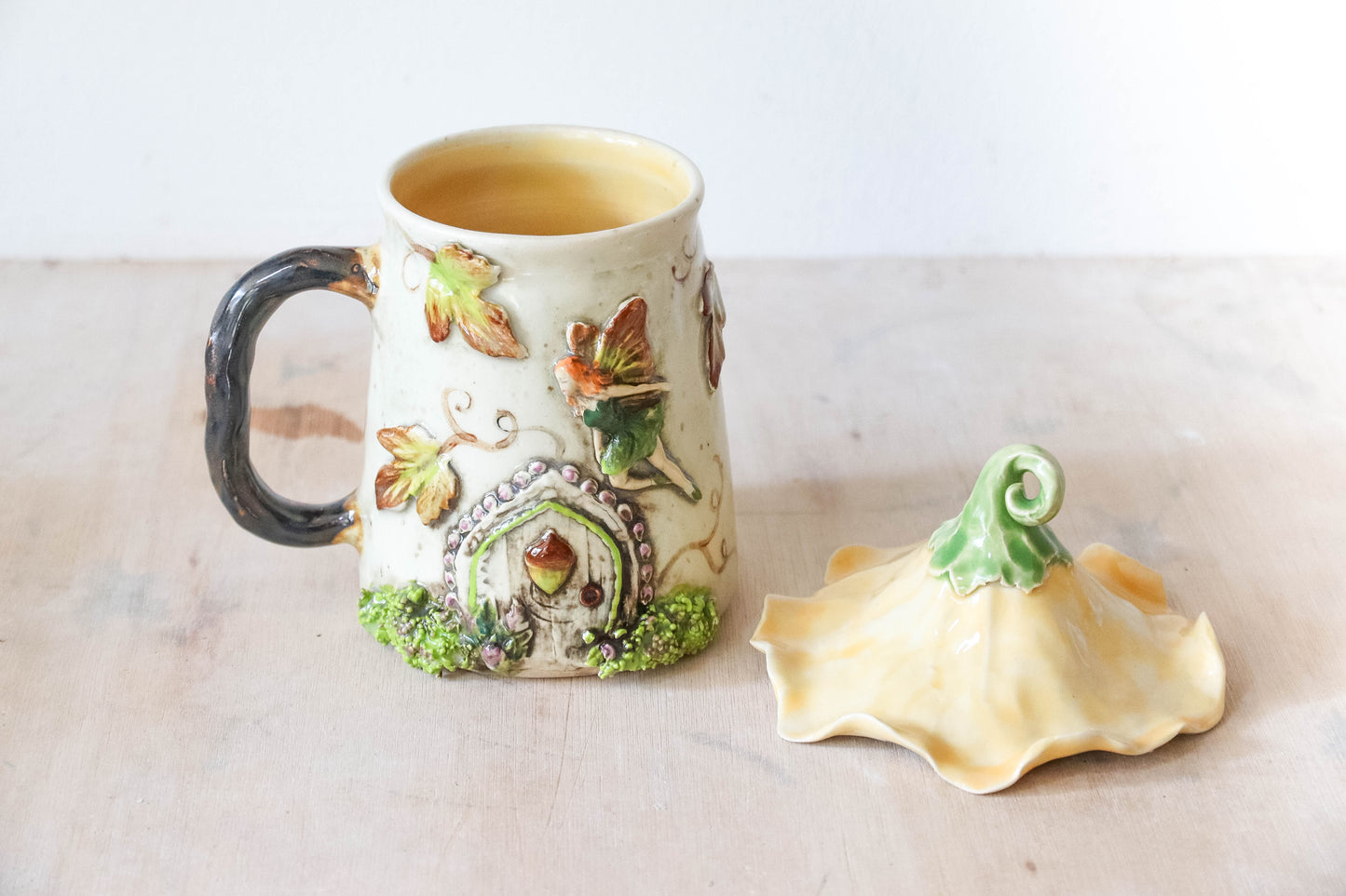 Autumn Fairy House Stoneware Mug