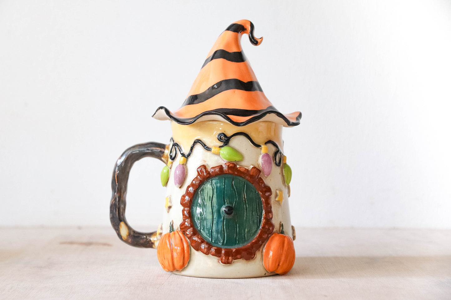 Halloween Hobbit House Stoneware Mug