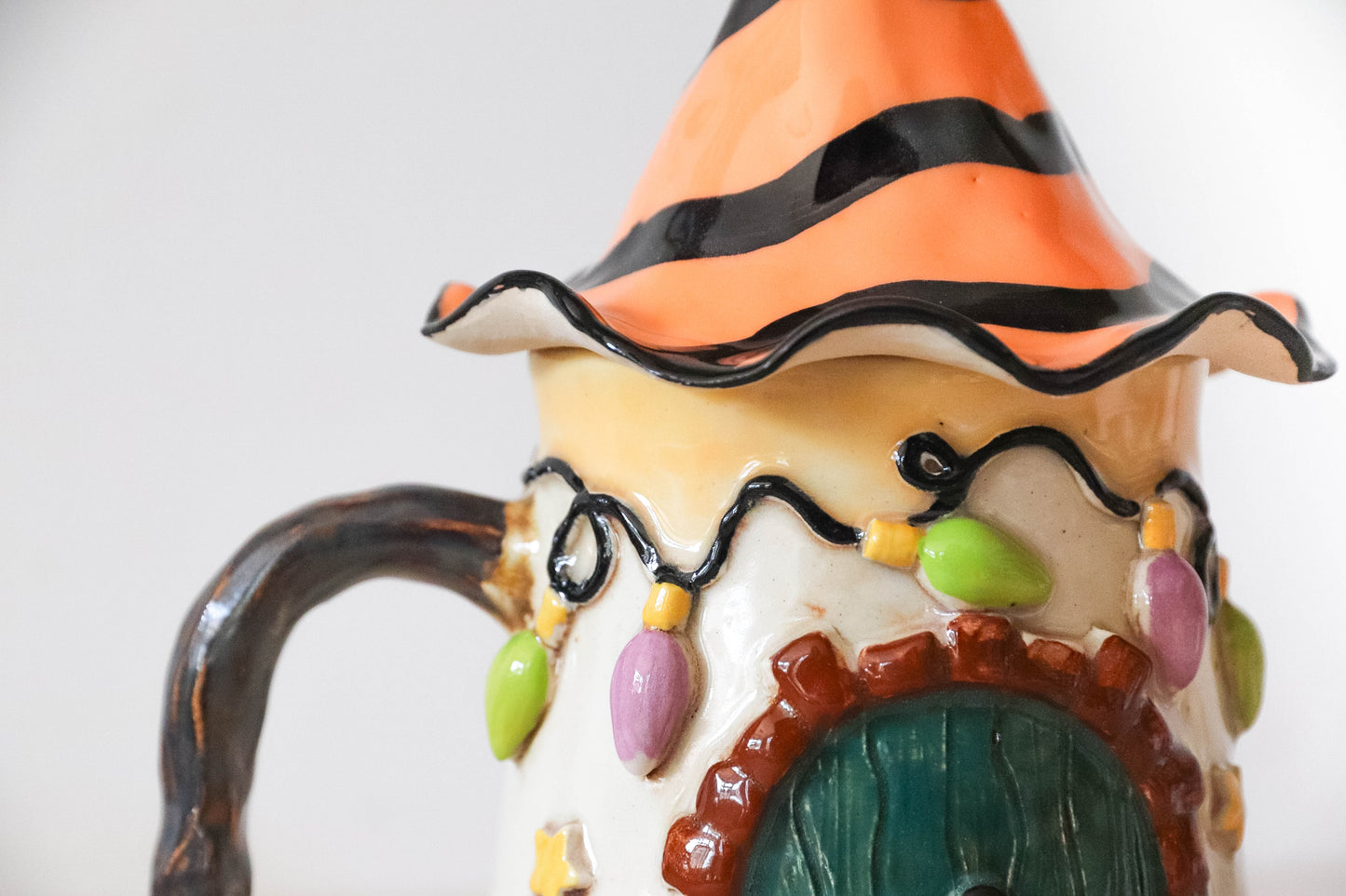 Halloween Hobbit House Stoneware Mug