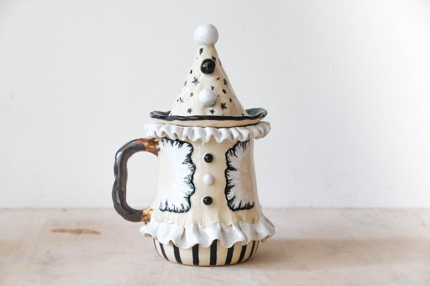 Pierrot Clown Stoneware Mug
