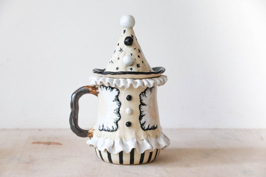 Pierrot Clown Stoneware Mug