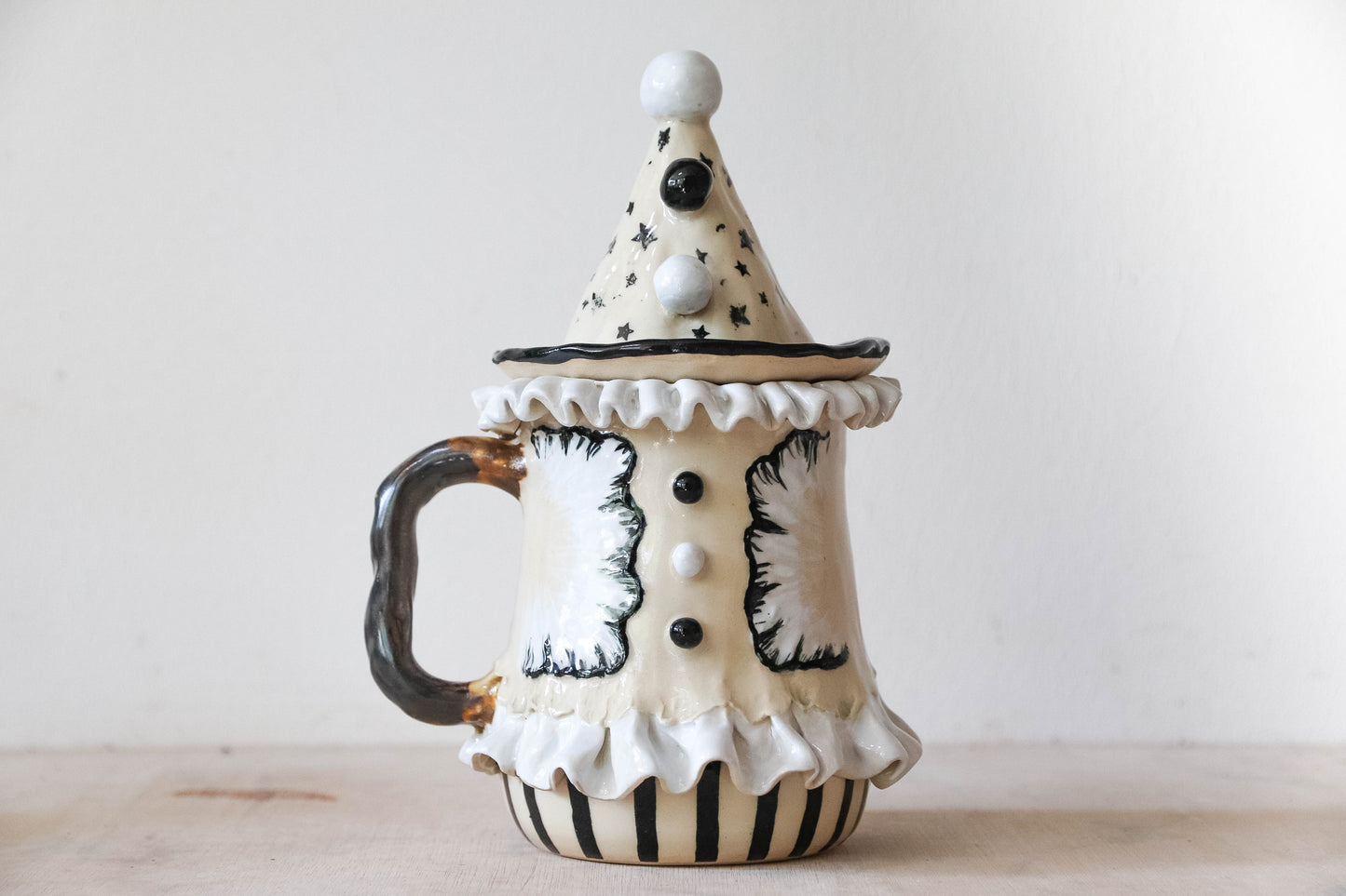 Pierrot Clown Stoneware Mug