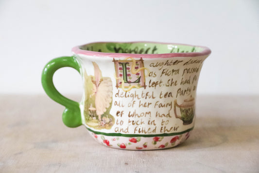 Peekaboo Toadstool Fairy Tea Party Story Mug