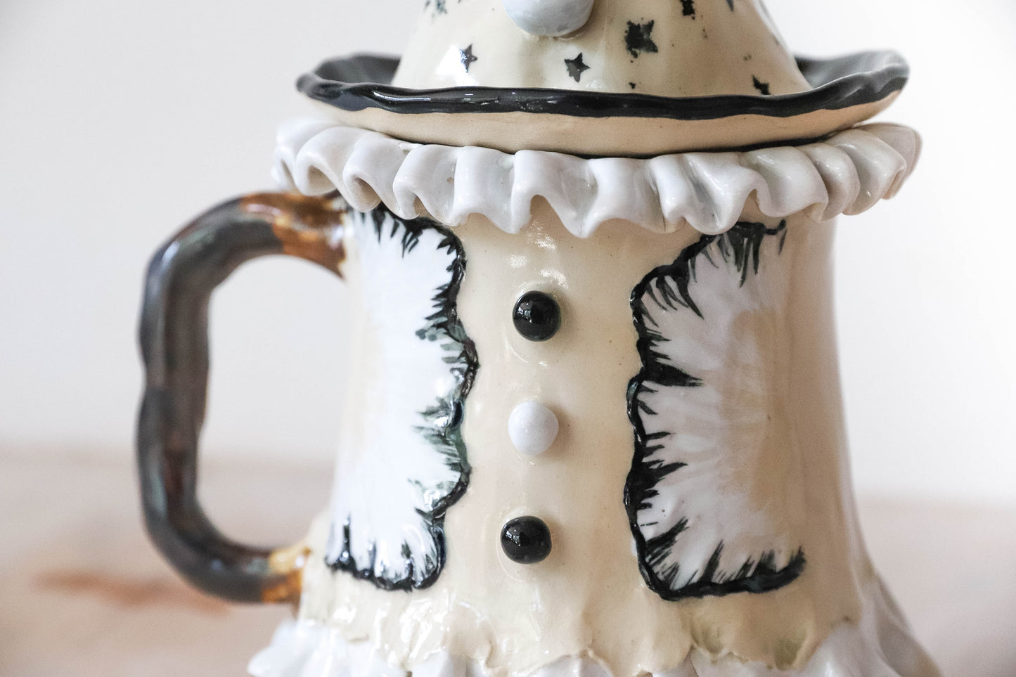Pierrot Clown Stoneware Mug