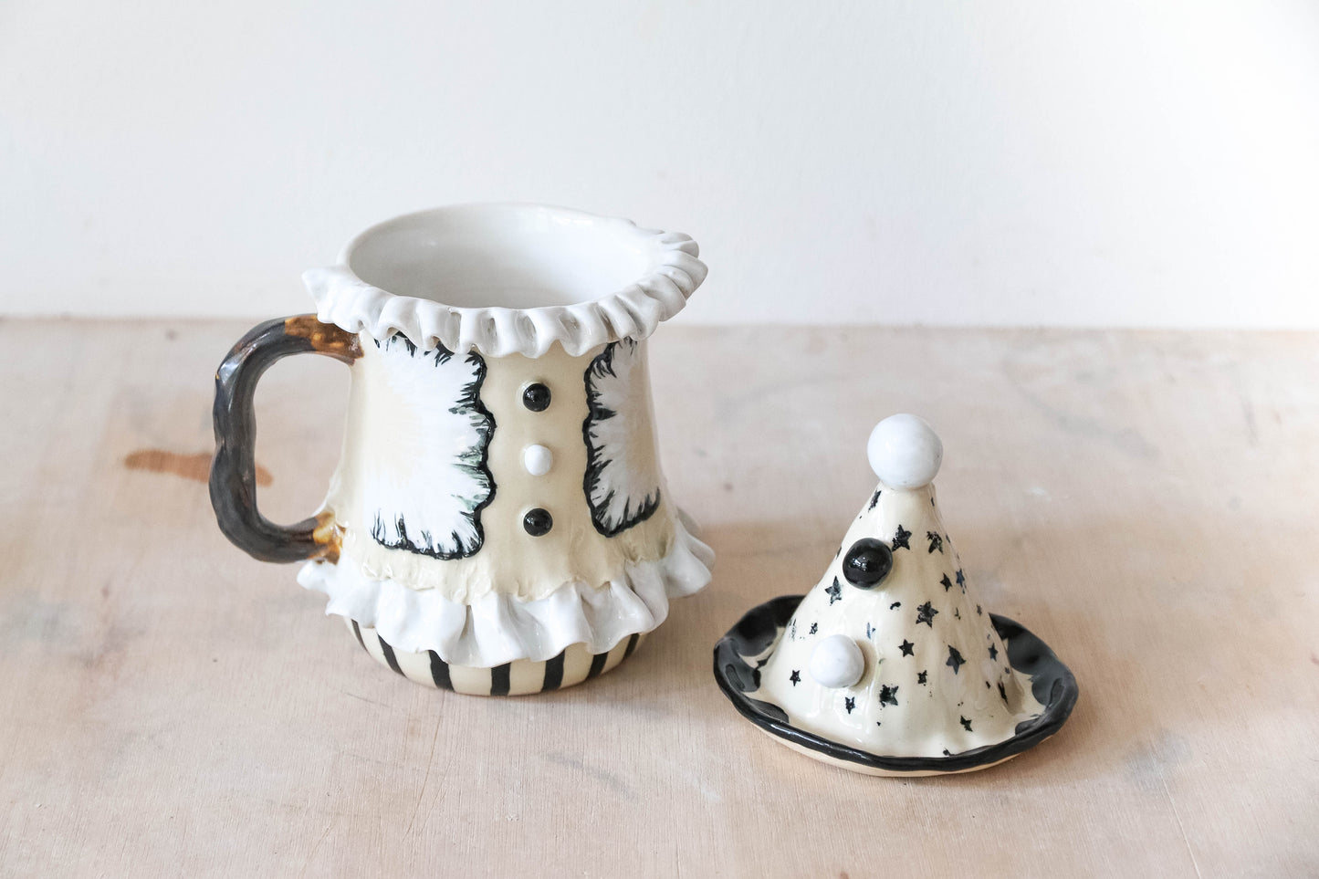 Pierrot Clown Stoneware Mug