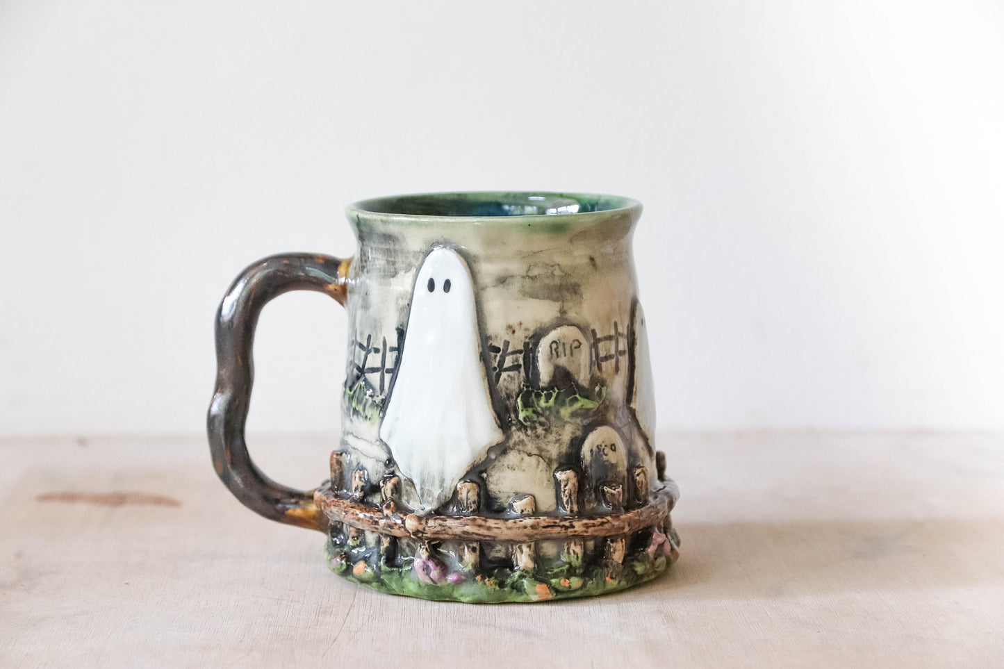 Haunted Cemetery Stoneware Mug