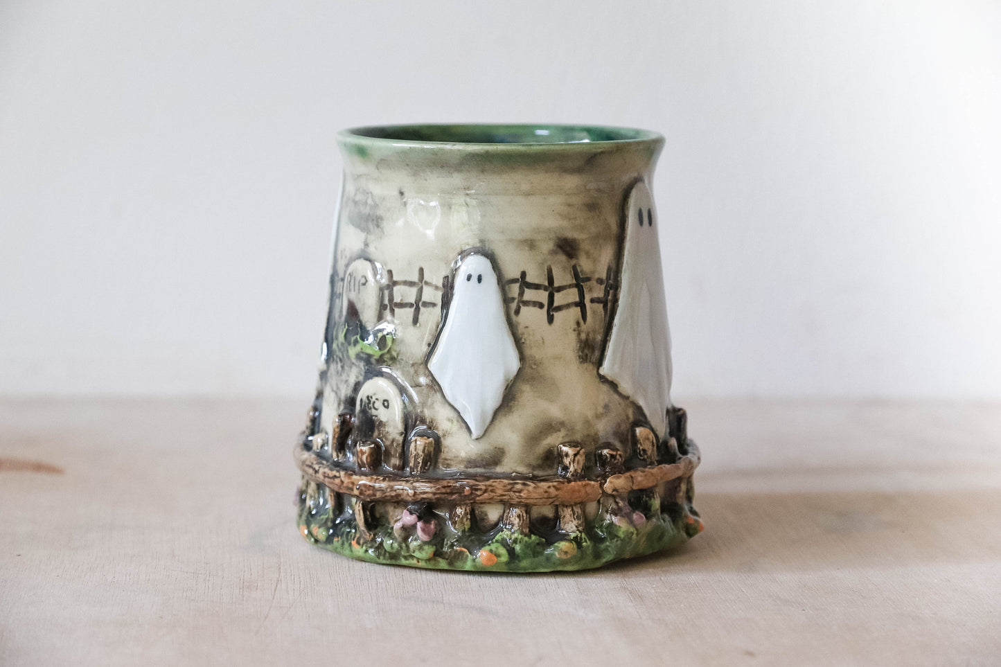 Haunted Cemetery Stoneware Mug