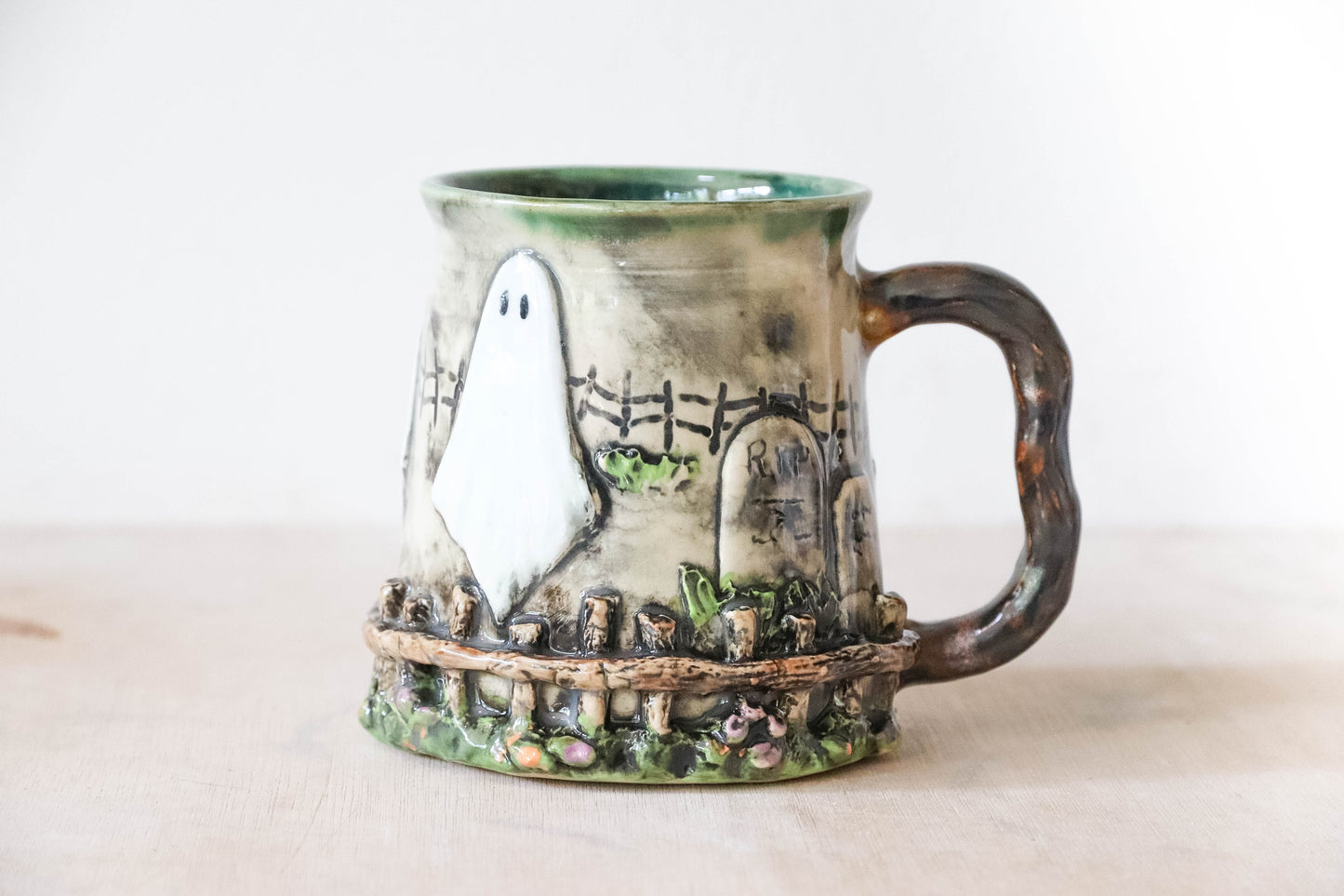 Haunted Cemetery Stoneware Mug