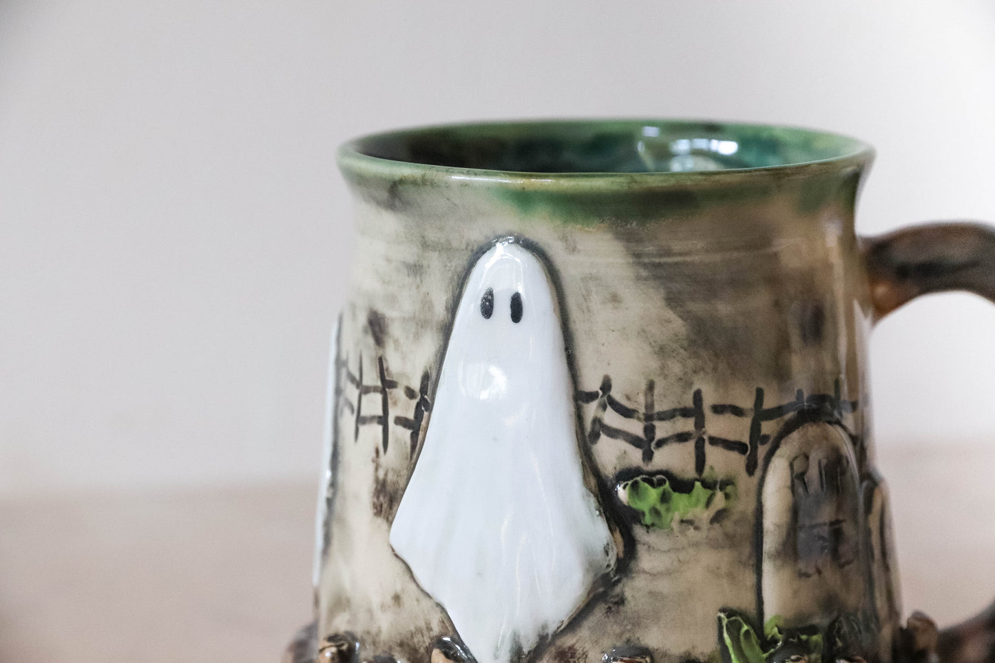 Haunted Cemetery Stoneware Mug