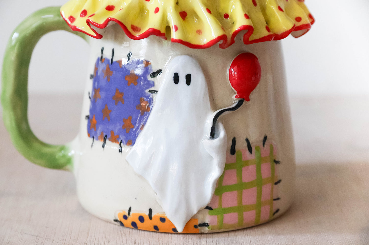 Clown Ghost Stoneware Mug