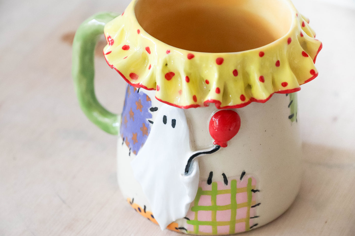 Clown Ghost Stoneware Mug