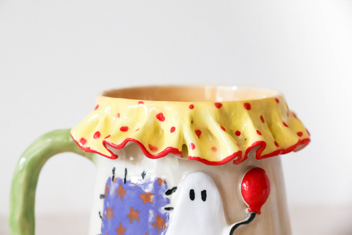 Clown Ghost Stoneware Mug