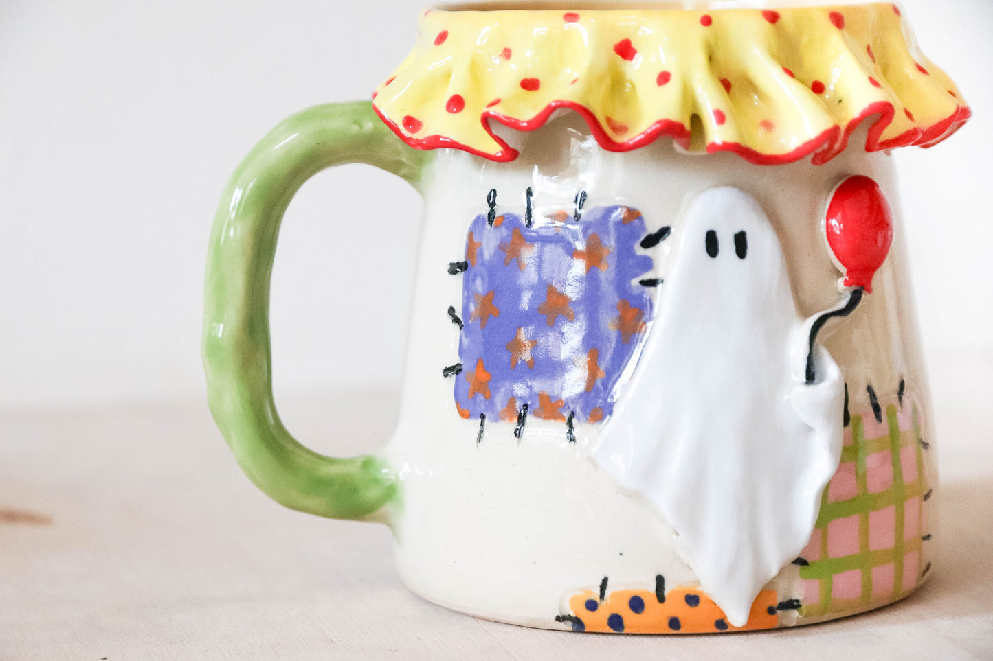 Clown Ghost Stoneware Mug