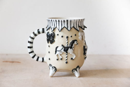 Pierrot Carousel Stoneware Mug