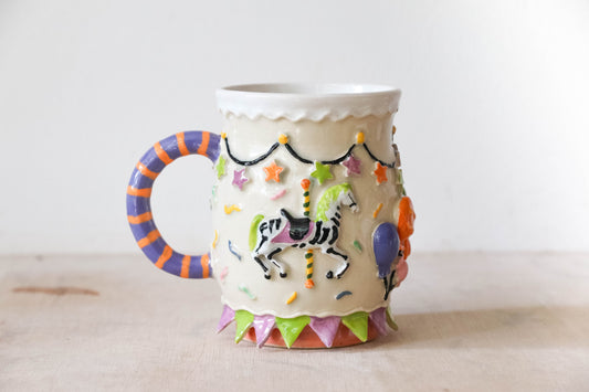 Halloween Carousel Stoneware Mug